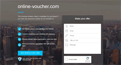 Desktop Screenshot of online-voucher.com